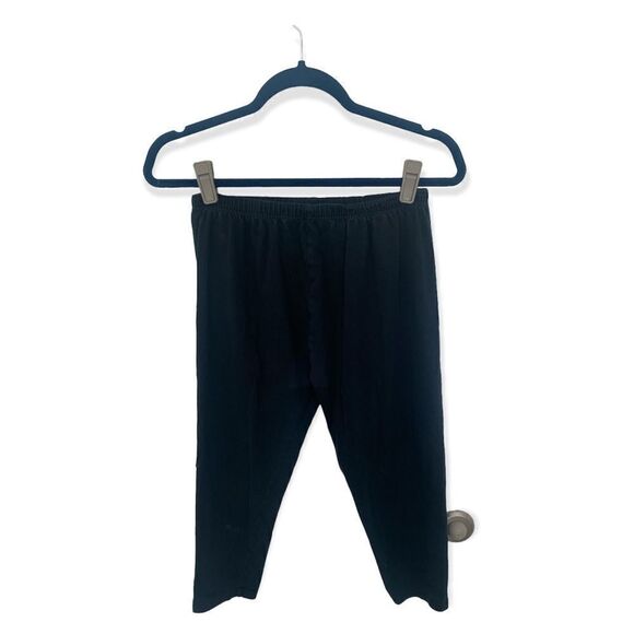 Wildflowers Pants - Wild Flowers SZ L black cropped leggings